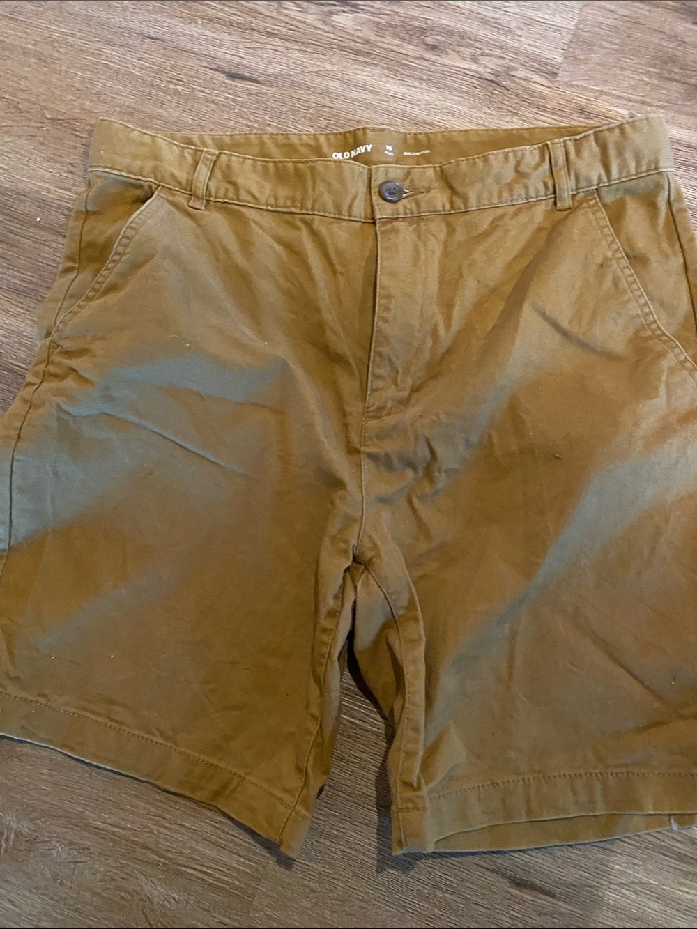 Old navy boys 16 plus husky khaki brown shirt flex